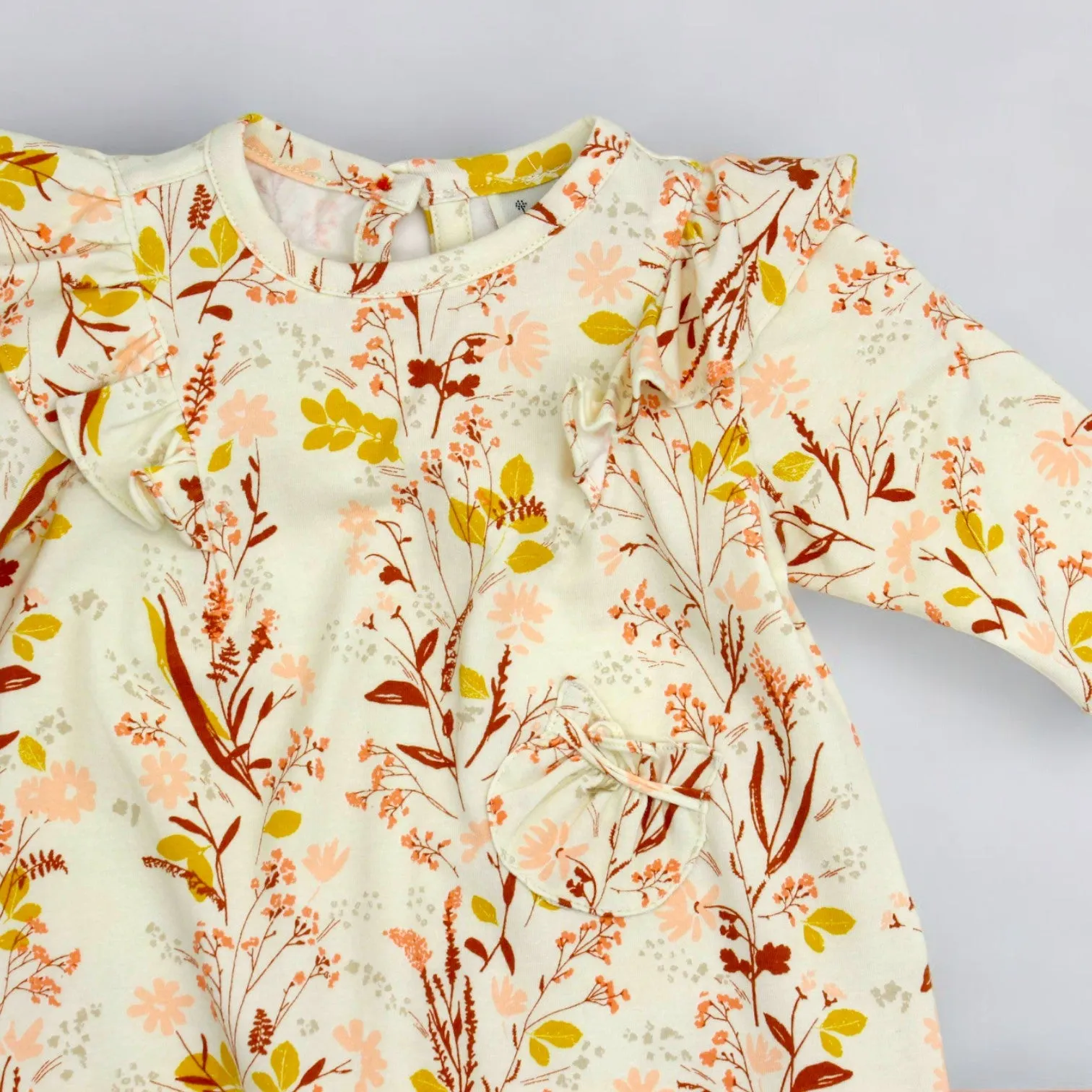 Autumn Bloom Ruffle Jumper for Baby Girls
