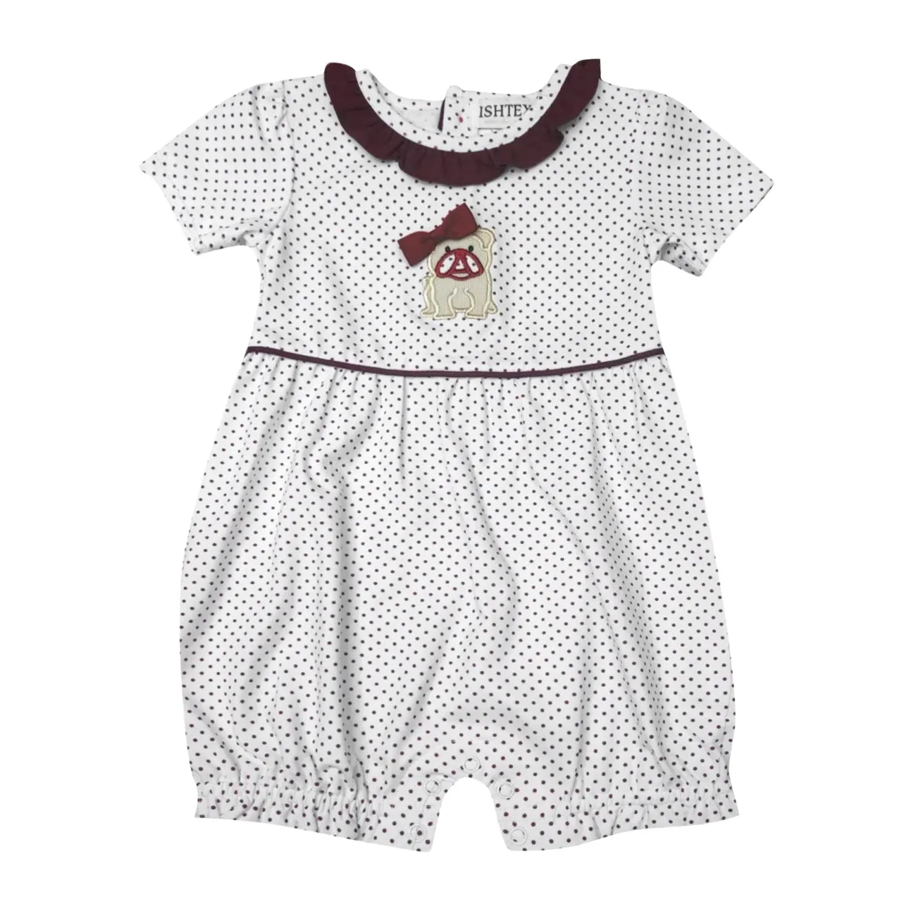 Bulldog Girls' Bubble Romper