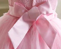 Girls Lace & Tulle Pink Dress, Size 4 - 8Yrs