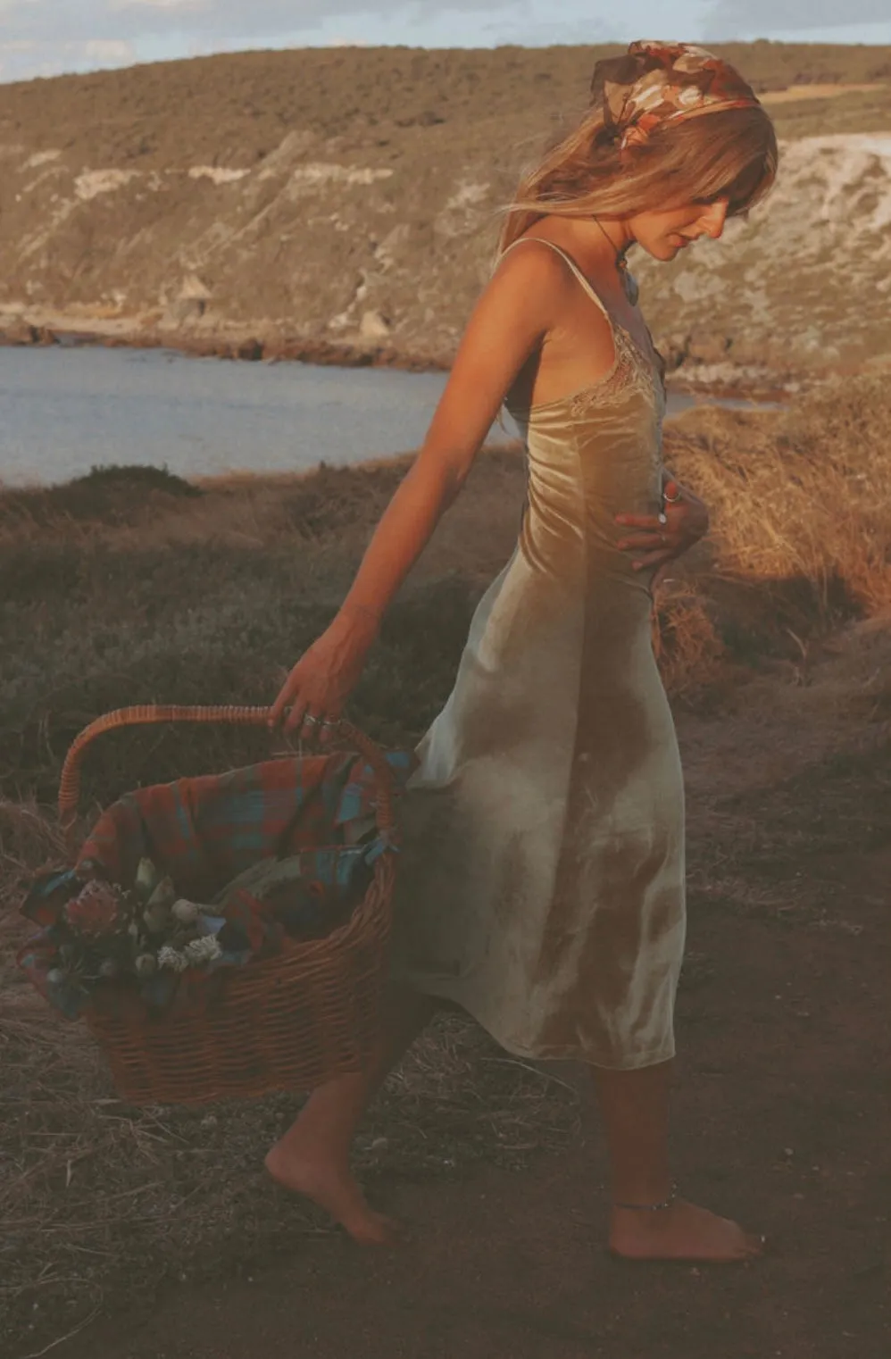 Hendrix Midi Dress - Golden Olive
