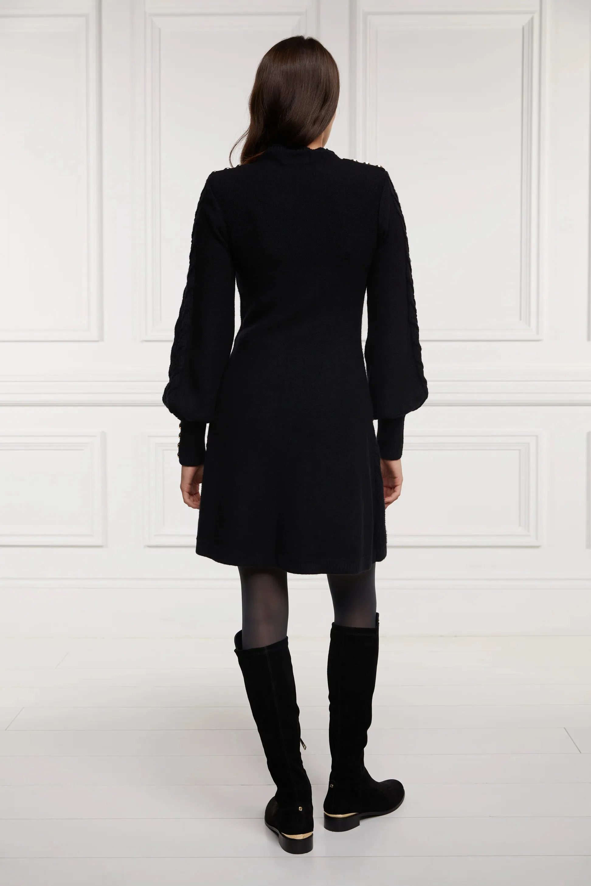 Holland Cooper Rachel Mini Dress in Black