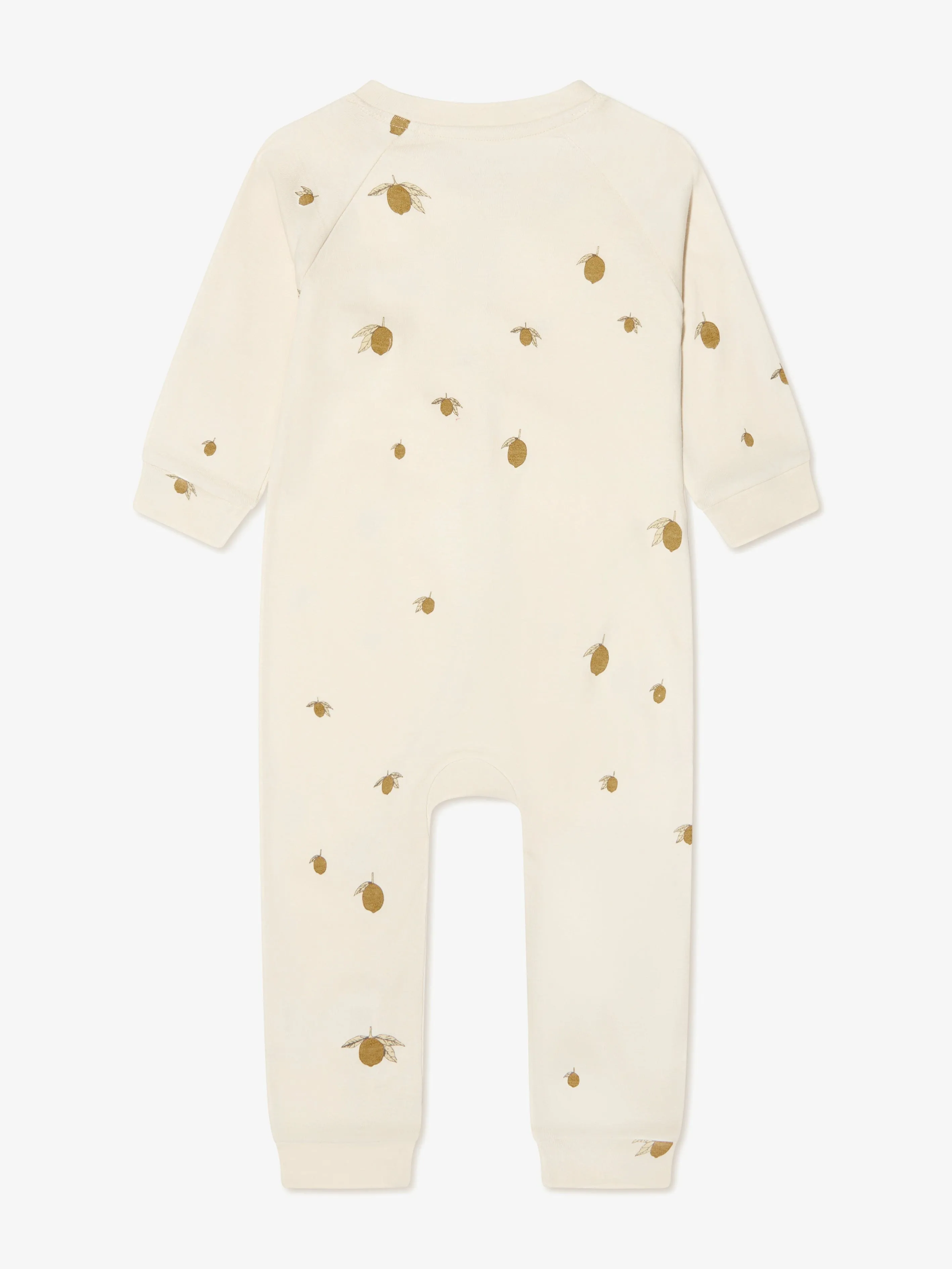Konges Sløjd Baby Organic Cotton Lemon Romper in Cream
