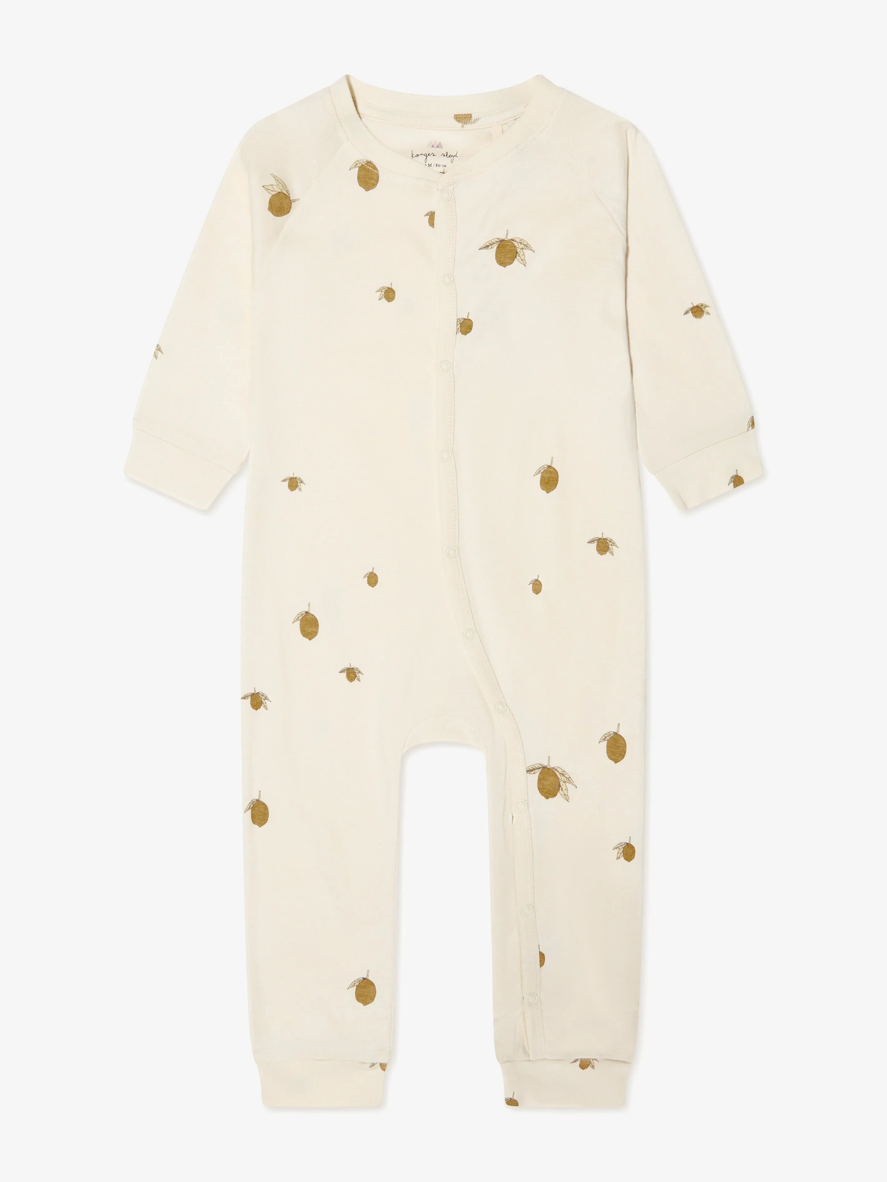 Konges Sløjd Baby Organic Cotton Lemon Romper in Cream