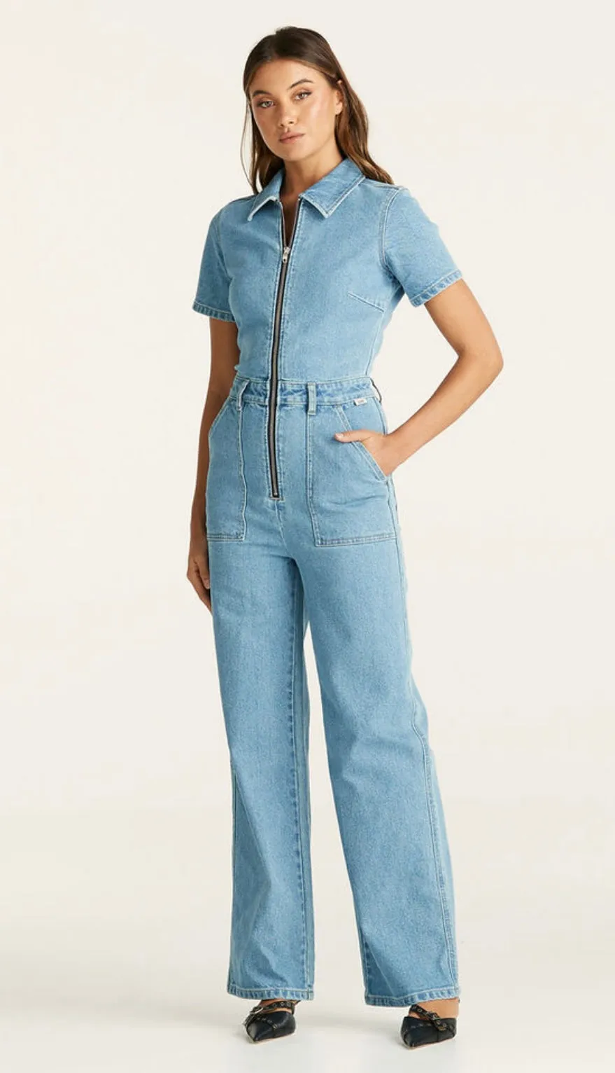Lee - Grace Boilersuit Wideleg - Brooklyn Blue