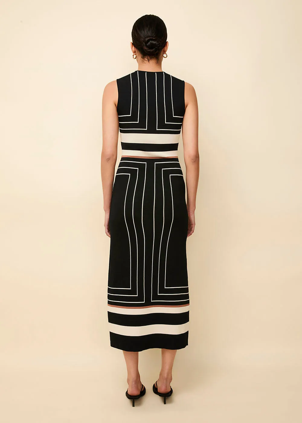 Lucerne Dress Black Border