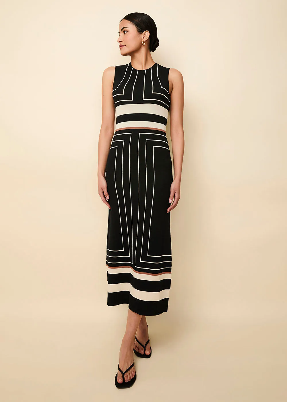 Lucerne Dress Black Border