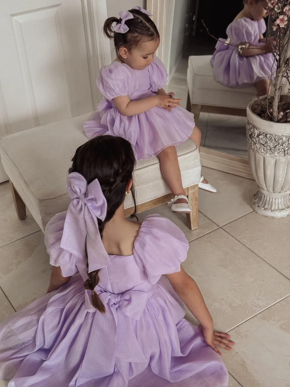 Lucy Girls Lilac Midi Dress