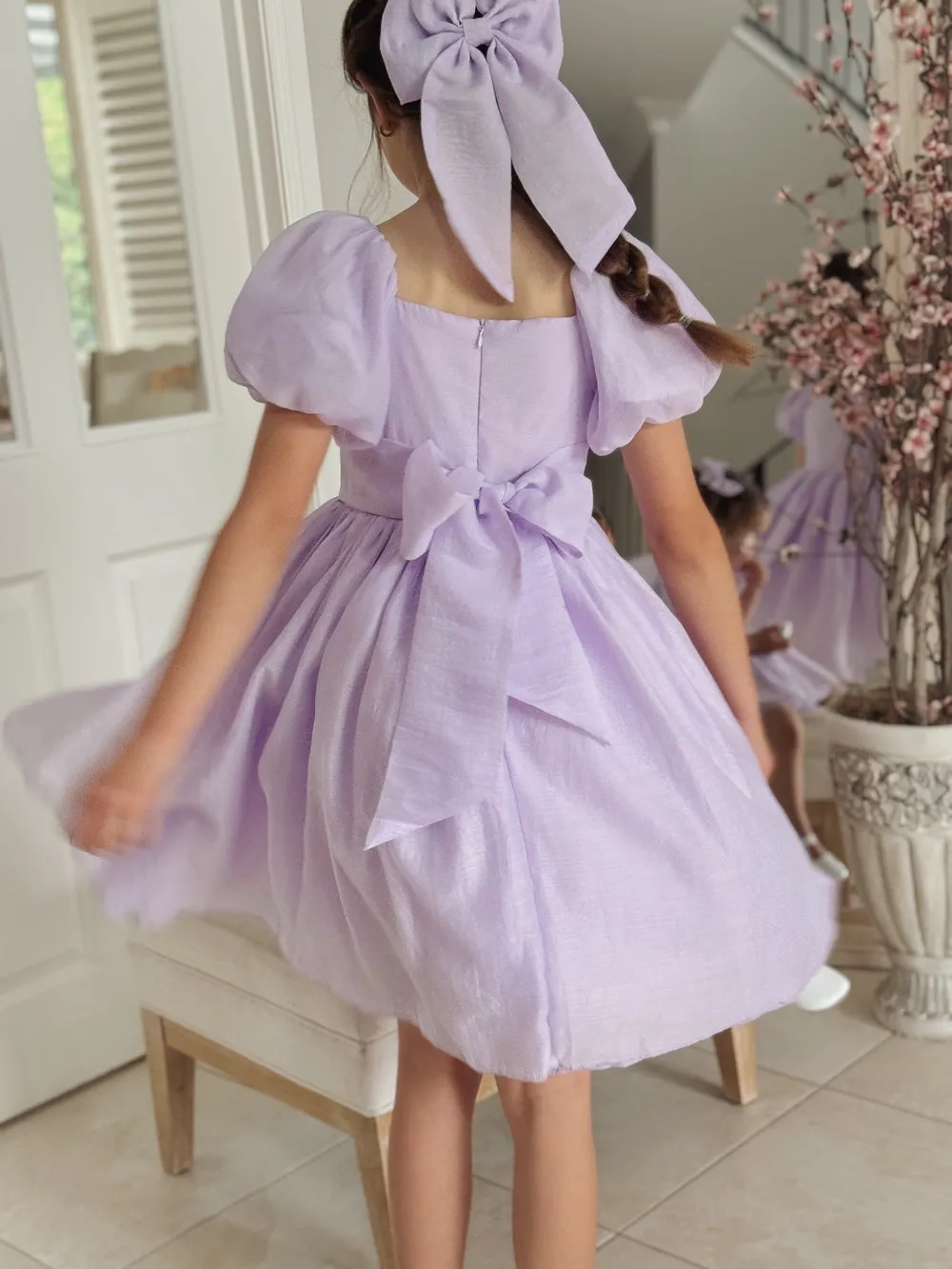 Lucy Girls Lilac Midi Dress