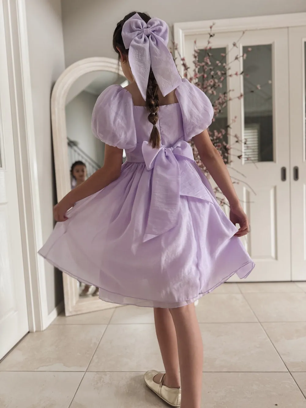 Lucy Girls Lilac Midi Dress