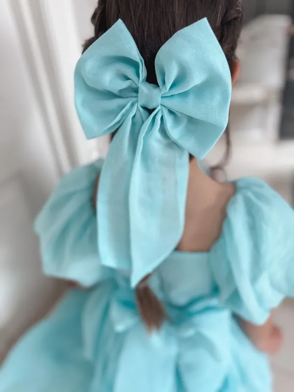 Ocean Blue Elegance Sailor Bow