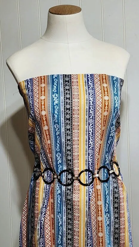 Rayon Polyester Woven Fabric: Pretty and Fun Boho Print, Quality Lightweight Soft Fabric, 54/55 inch, No Stretch Woven. Sold by the 1/2 yard