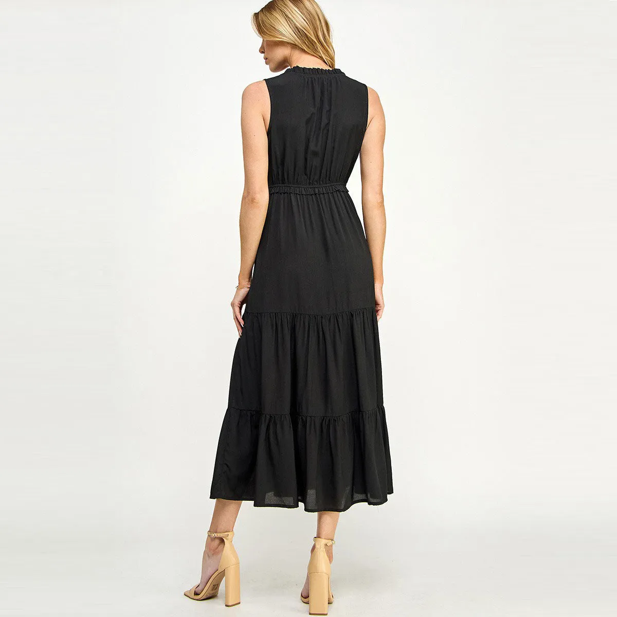 Summertime Breeze Tiered Midi Dress