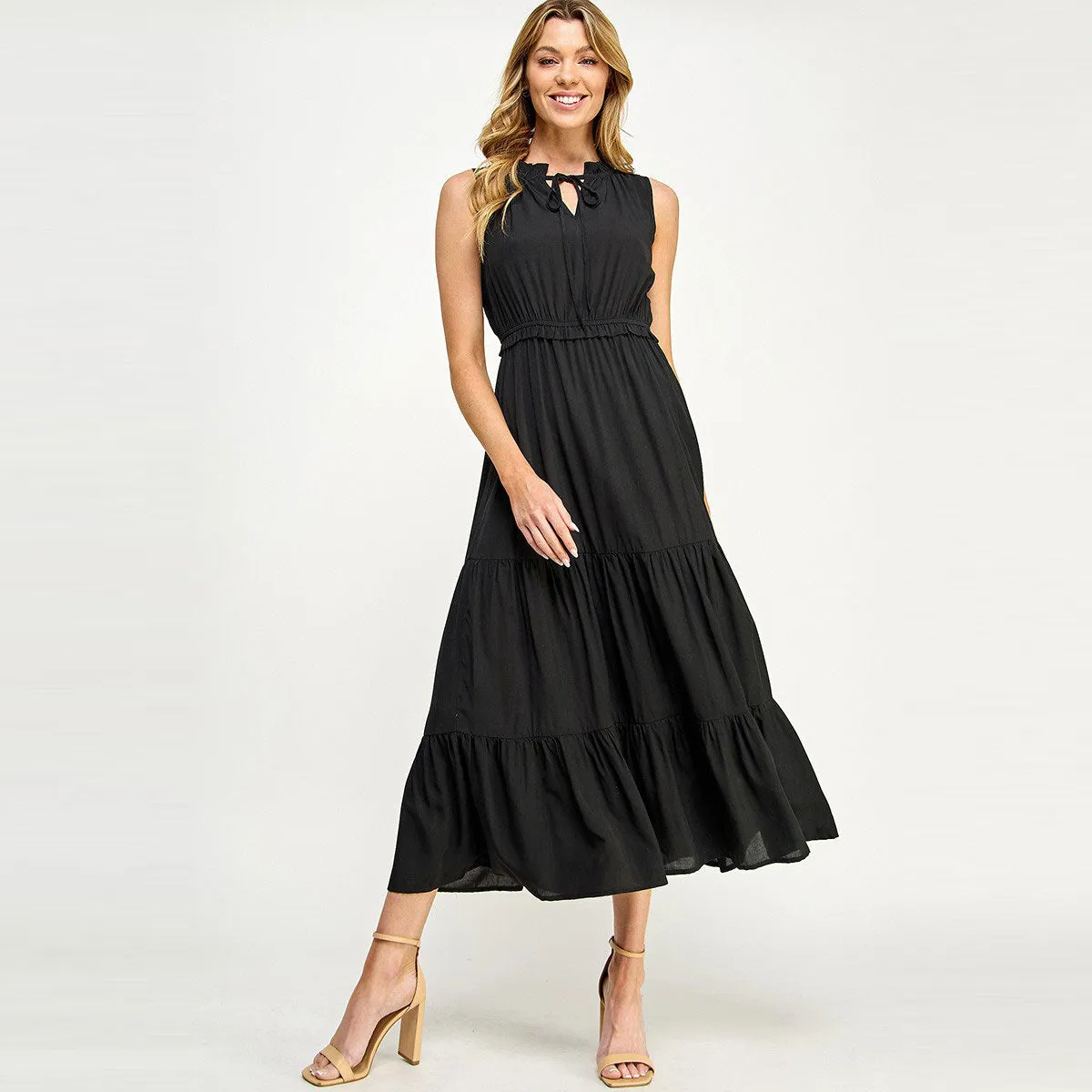 Summertime Breeze Tiered Midi Dress