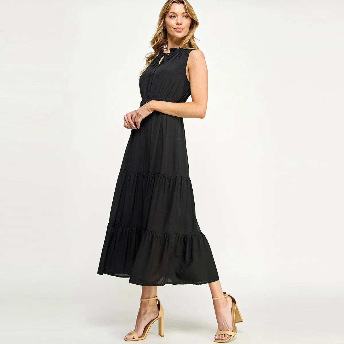 Summertime Breeze Tiered Midi Dress