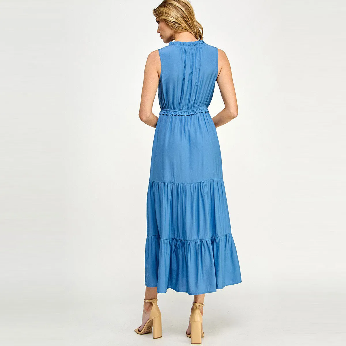 Summertime Breeze Tiered Midi Dress
