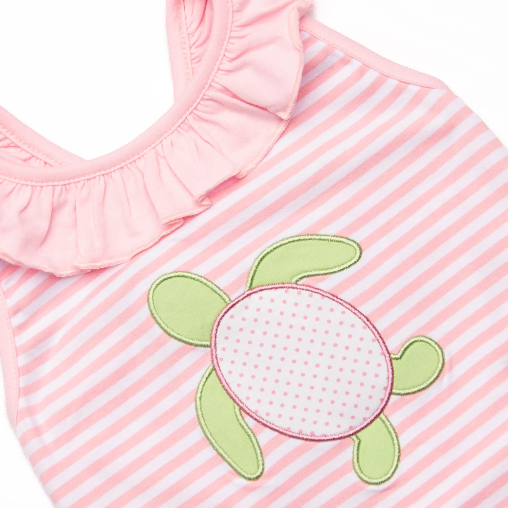 Surfin' Sweetie Applique Romper, Pink