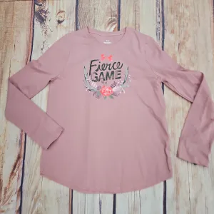 UA GIRLS FIERCE GAME TEE 693 PINK FIZZ