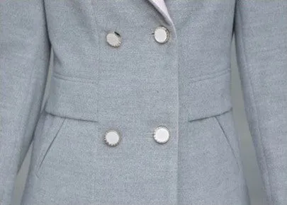 Women's Solid Casual Warm Hooded Trench Coat