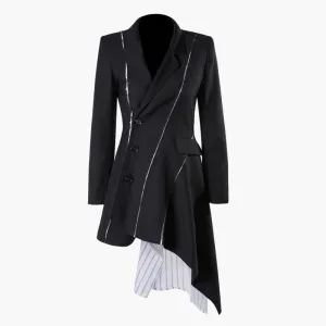 Women's Spring/Summer Long-Sleeve Coat With Buttons