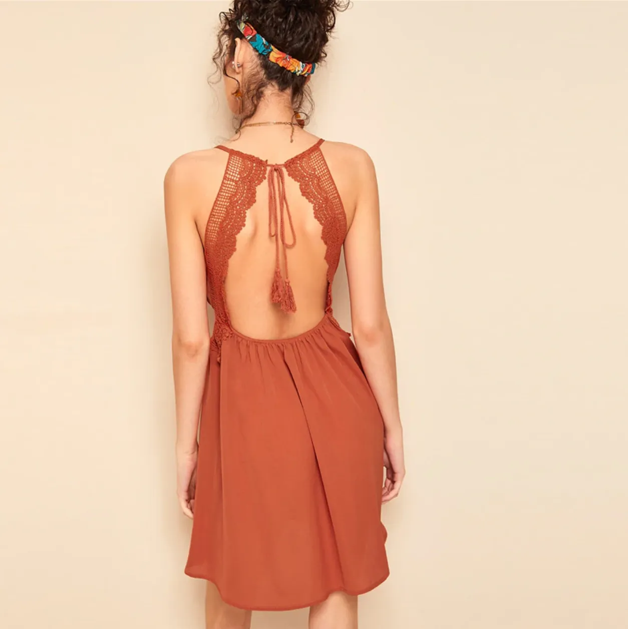 Women's Summer Sleeveless V-Neck A-Line Dress