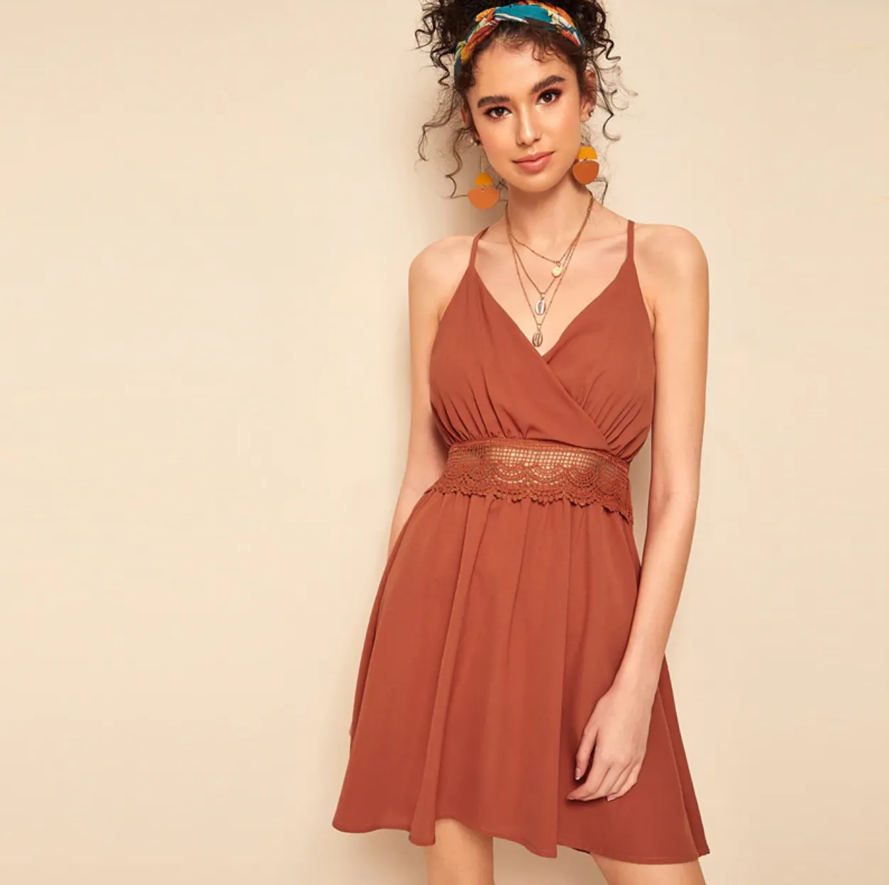 Women's Summer Sleeveless V-Neck A-Line Dress